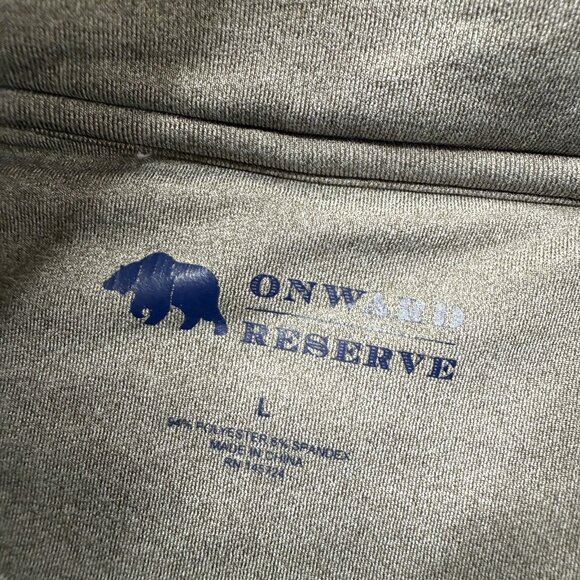 Onward Reserve 1/4 Zip Pullover Men L Gray Performance Stretch Lightweight - Picture 6 of 15